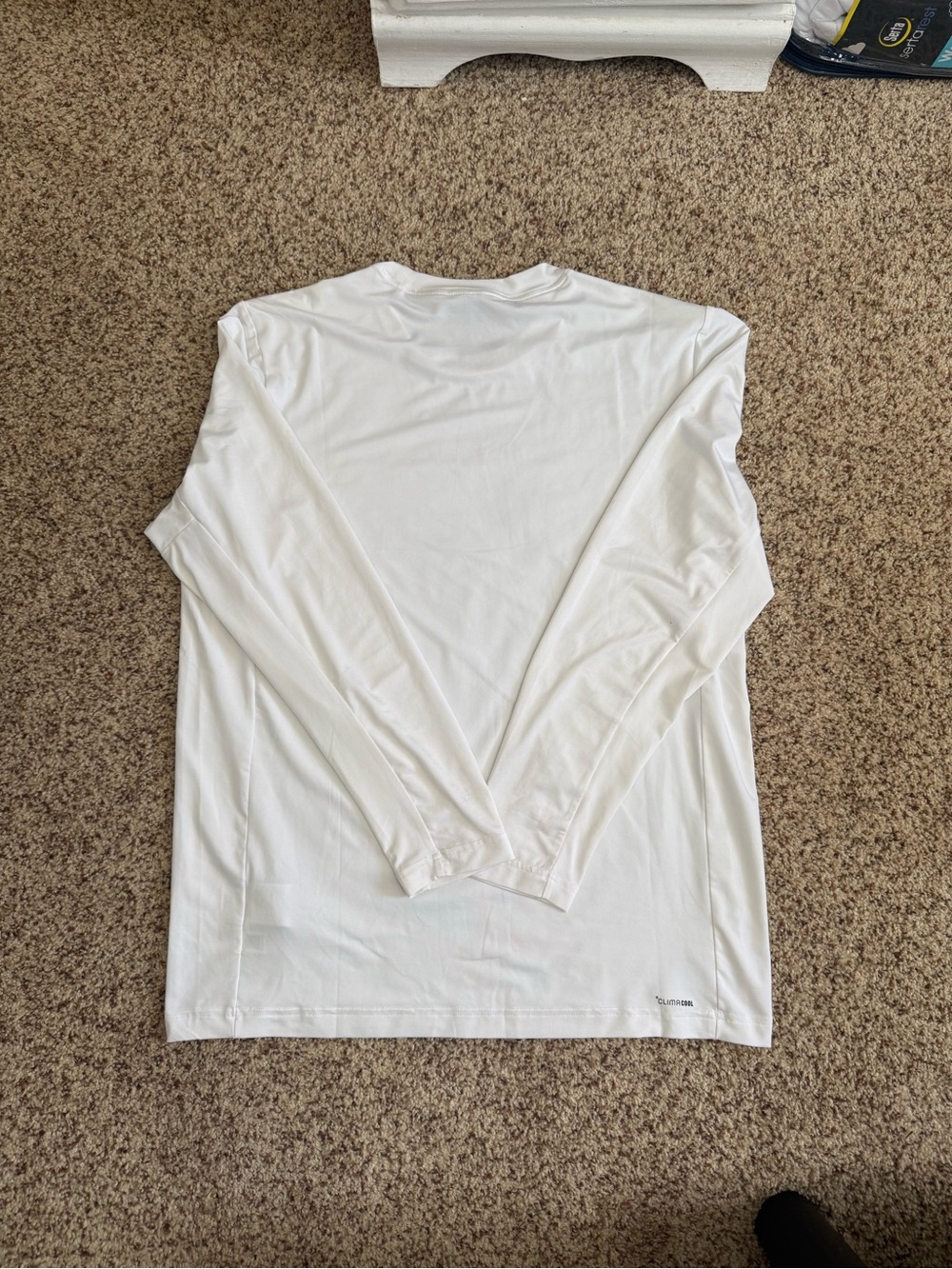 Adidas white dry-fit long sleeve, Size: M mens, brand new - Picture 2 of 4